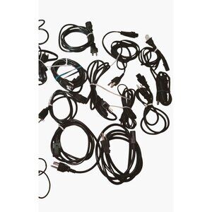 Computer AC Power Cords mixed lot Untested media Electronics lot 13